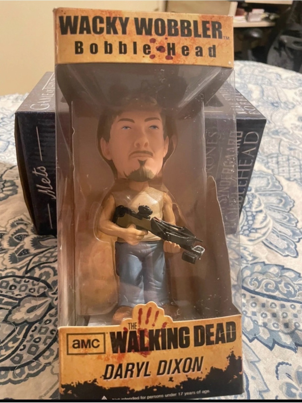 Funko Wacky Wobbler Daryl Dixon Bobblehead - Tan, Blue, Black